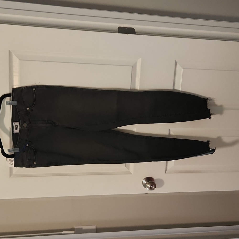 Nwt womens paige Verdugo ankle grey  back jeans 27